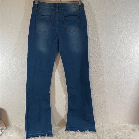 Beautees By Amy Byer Girls Stretch Jeans Flare Wide Leg Button Fly Size 16 NEW - Picture 4 of 8